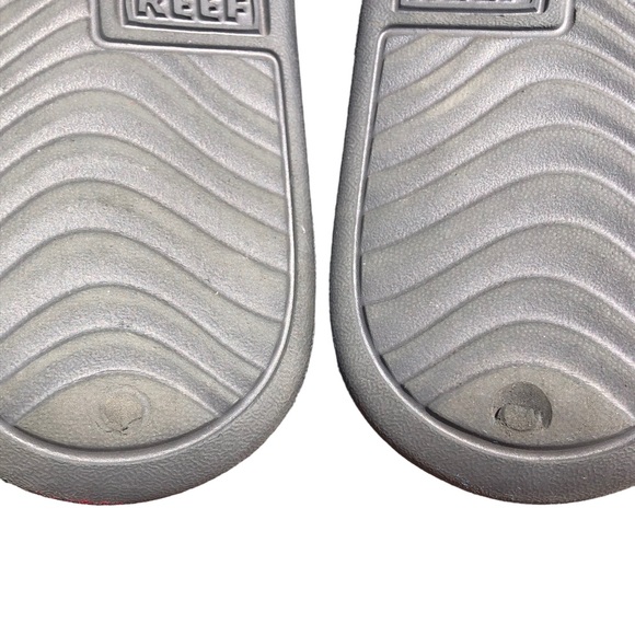 Reef One Slide Sandal Men's Size 12 Gray and Tan - Picture 7 of 8